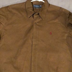 Mens L/S button up dress shirt Ralph Lauren  size XXL